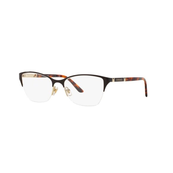 New Versace Tortoise & Gold Eyeglasses